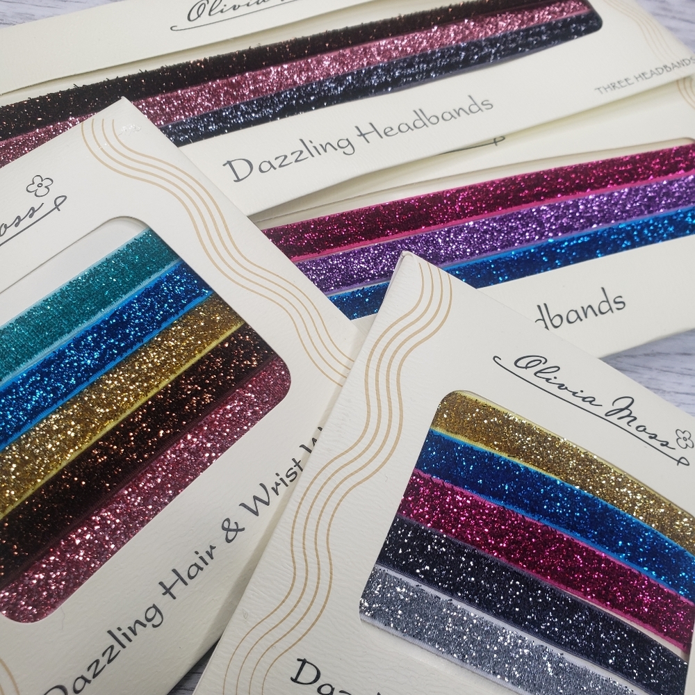 Girls hair accessories headbands hair ties sparkle